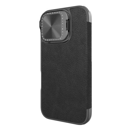 Etui Nillkin Qin Prop Leather Case Apple iPhone 16 czarne