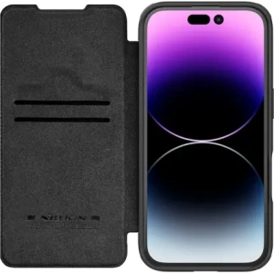 Hurtownia GSM - Nillkin Qin Prop Lederhülle Apple iPhone 16 schwarz - NLK1610 - {ean13} - Hurt
