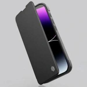 Hurtownia GSM - Nillkin Qin Prop Lederhülle Apple iPhone 16 schwarz - NLK1610 - {ean13} - Hurt