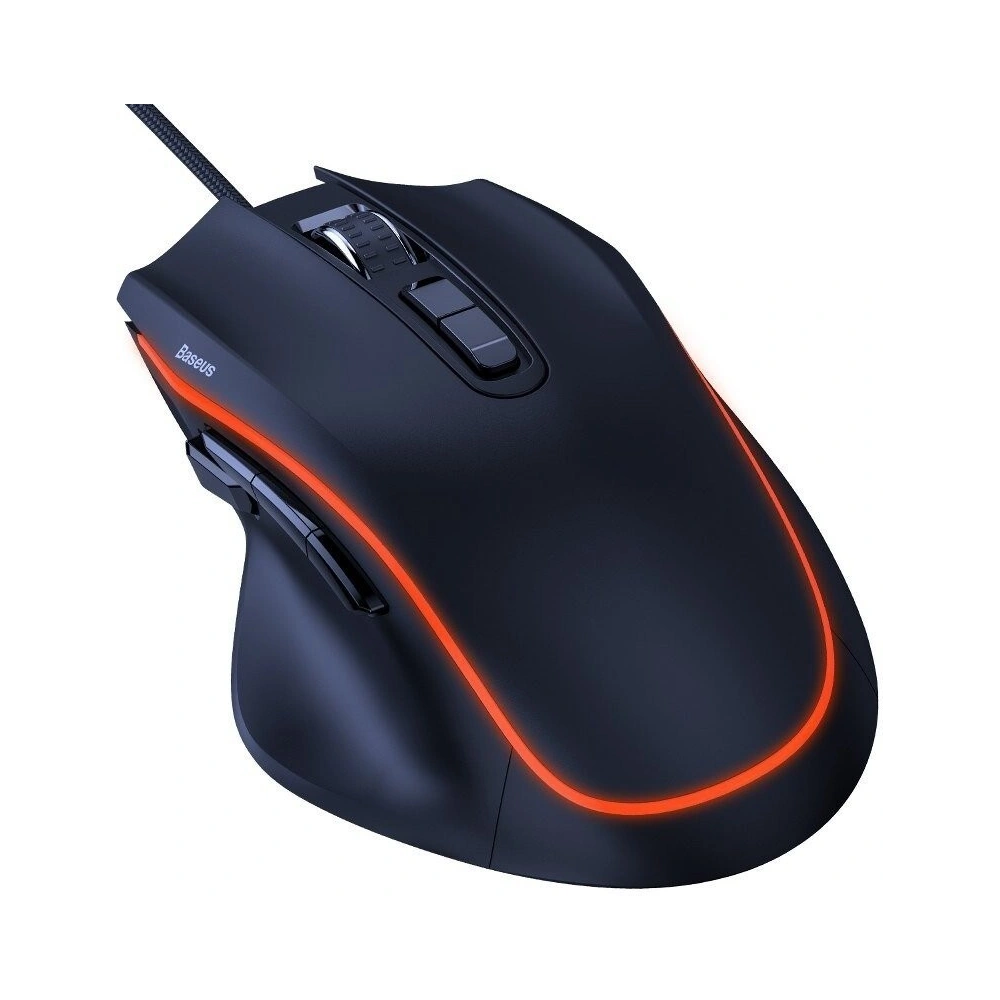 Hurtownia GSM - Mysz gamingowa Baseus GAMO GM01, 9 programowalnych klawiszy, 6400DPI (czarna) - BSU1158BLK - {ean13} - Hurt