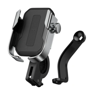 Uchwyt do telefonu Baseus Armor pentru motocicletă / bicicletă / trotinetă / scuter (argintiu)