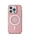 Wholesale Guess GUHMP16LPFTDTEP Apple iPhone 16 Pro hardcase IML Rhinestones MagSafe pink - GUE003978 - {ean13} - Hurt