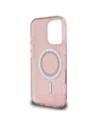 Wholesale Guess GUHMP16LPFTDTEP Apple iPhone 16 Pro hardcase IML Rhinestones MagSafe pink - GUE003978 - {ean13} - Hurt