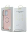 Wholesale Guess GUHMP16LPFTDTEP Apple iPhone 16 Pro hardcase IML Rhinestones MagSafe pink - GUE003978 - {ean13} - Hurt