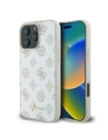 Etui Guess GUHMP16LPGPYSH Apple iPhone 16 Pro hardcase Peony Script Logo MagSafe bílý/white