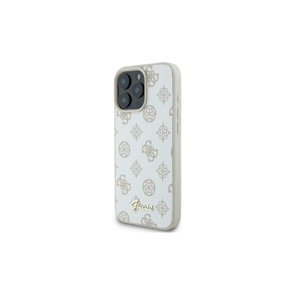 Wholesale Guess GUHMP16LPGPYSH Apple iPhone 16 Pro hardcase Peony Script Logo MagSafe white - GUE004042 - {ean13} - Hurt