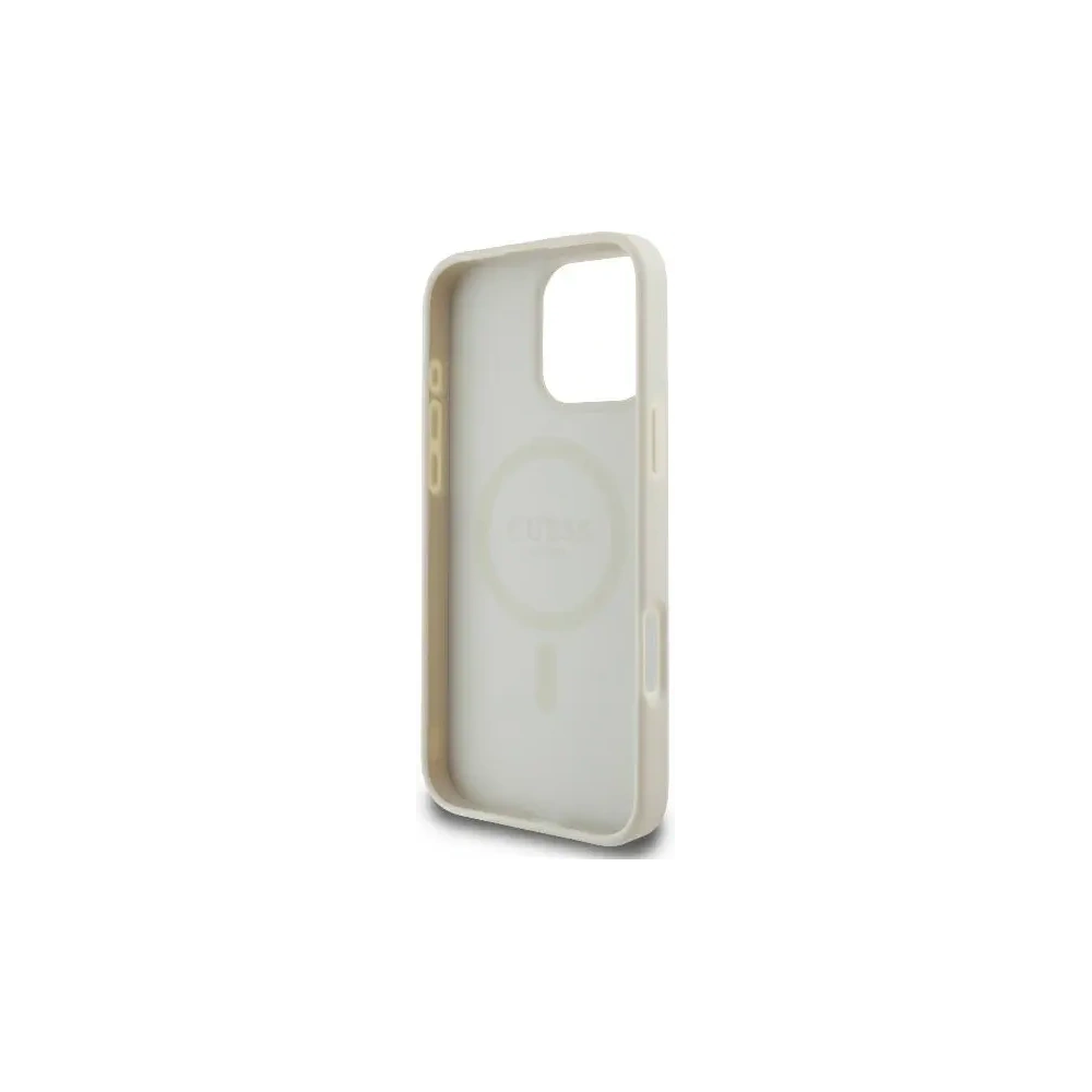 Hurtownia GSM - Guess GUHMP16LPGPYSH Apple iPhone 16 Pro hardcase Peony Script Logo MagSafe alb - GUE004042 - {ean13} - Hurt