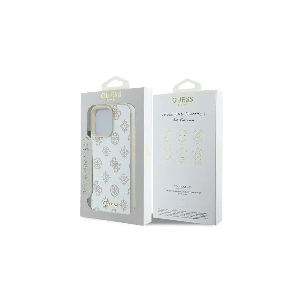 Hurtownia GSM - Guess GUHMP16LPGPYSH Apple iPhone 16 Pro hardcase Peony Script Logo MagSafe alb - GUE004042 - {ean13} - Hurt