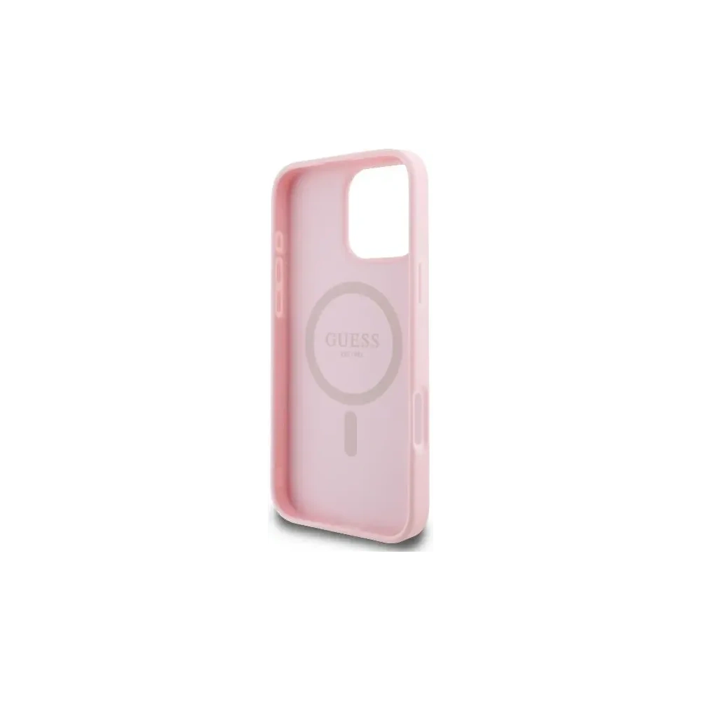 Hurtownia GSM - Etui Guess GUHMP16LPGPYSP Apple iPhone 16 Pro hardcase Peony Script Logo MagSafe różowy/pink - GUE004040 - {ean13} - Hurt
