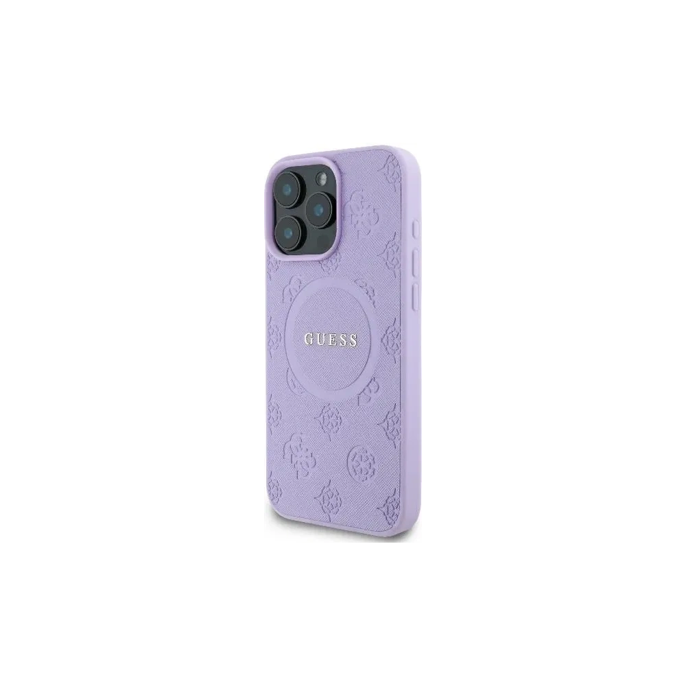Wholesale Guess GUHMP16LPSAPSMEU Apple iPhone 16 Pro hardcase Saffiano Peony Classic Logo MagSafe purple - GUE004046 - {ean13} - Hurt
