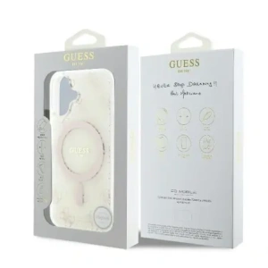 Hurtownia GSM - Etui Guess GUHMP16MH4DTEH Apple iPhone 16 Plus hardcase IML 4G Background MagSafe bílý/white - GUE003973 - {ean13} - Hurt