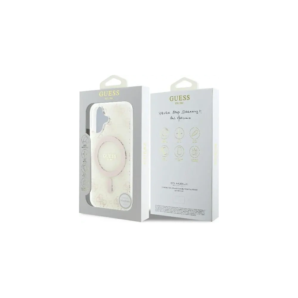 Hurtownia GSM - Guess GUHMP16MH4DTEH Apple iPhone 16 Plus kemény hátlap IML 4G háttér MagSafe fehér - GUE003973 - {ean13} - Hurt