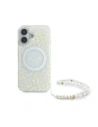 Hurtownia GSM - Etui Guess GUHMP16MHCPOFPH Apple iPhone 16 Plus hardcase IML Flowers Allover Electro With Pearl Strap MagSafe bílý/white - GUE003946 - {ean13} - Hurt