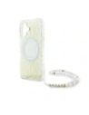 Hurtownia GSM - Etui Guess GUHMP16MHCPOFPH Apple iPhone 16 Plus hardcase IML Flowers Allover Electro With Pearl Strap MagSafe bílý/white - GUE003946 - {ean13} - Hurt
