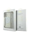 Hurtownia GSM - Guess GUHMP16MHCPOFPH Apple iPhone 16 Plus kemény tok IML Virágok Mindent Borító Elektromos Gyöngy Pánttal MagSafe fehér - GUE003946 - {ean13} - Hurt