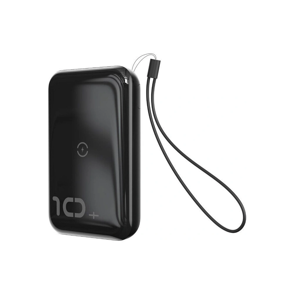 Hurtownia GSM - Powerbank Baseus Mini S z ładowaniem indukcyjnym, 10000mAh, 18W, USB (czarny) - BSU1177BLK - {ean13} - Hurt