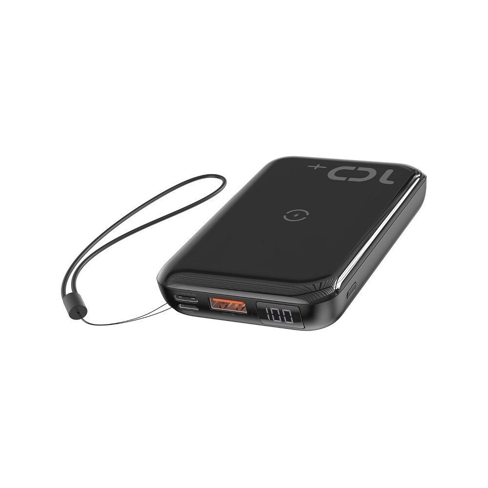 Hurtownia GSM - Powerbank Baseus Mini S z ładowaniem indukcyjnym, 10000mAh, 18W, USB (czarny) - BSU1177BLK - {ean13} - Hurt