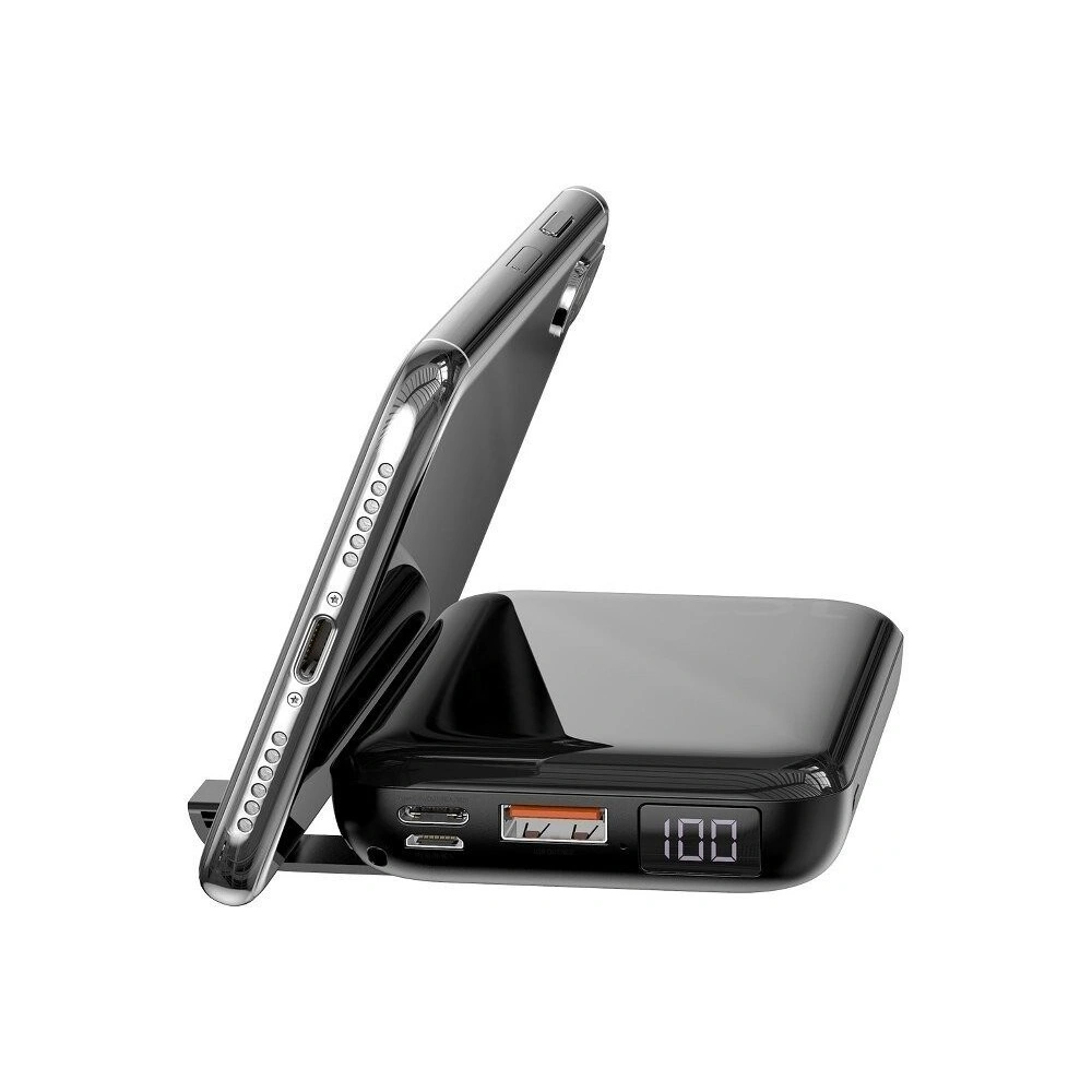 Wholesale Baseus Mini S Bracket 10W Wireless Charger Powerbank 10000mAh 18W Black - BSU1177BLK - {ean13} - Hurt