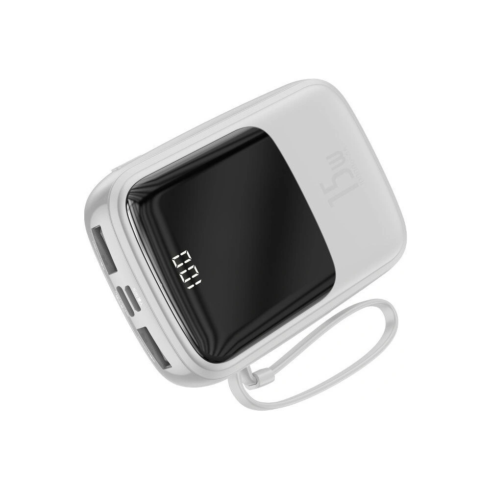 Hurtownia GSM - Powerbank Baseus Qpow z kablem Lightning, 10000mAh, 3A, 15W (biały) - BSU1182WHT - {ean13} - Hurt