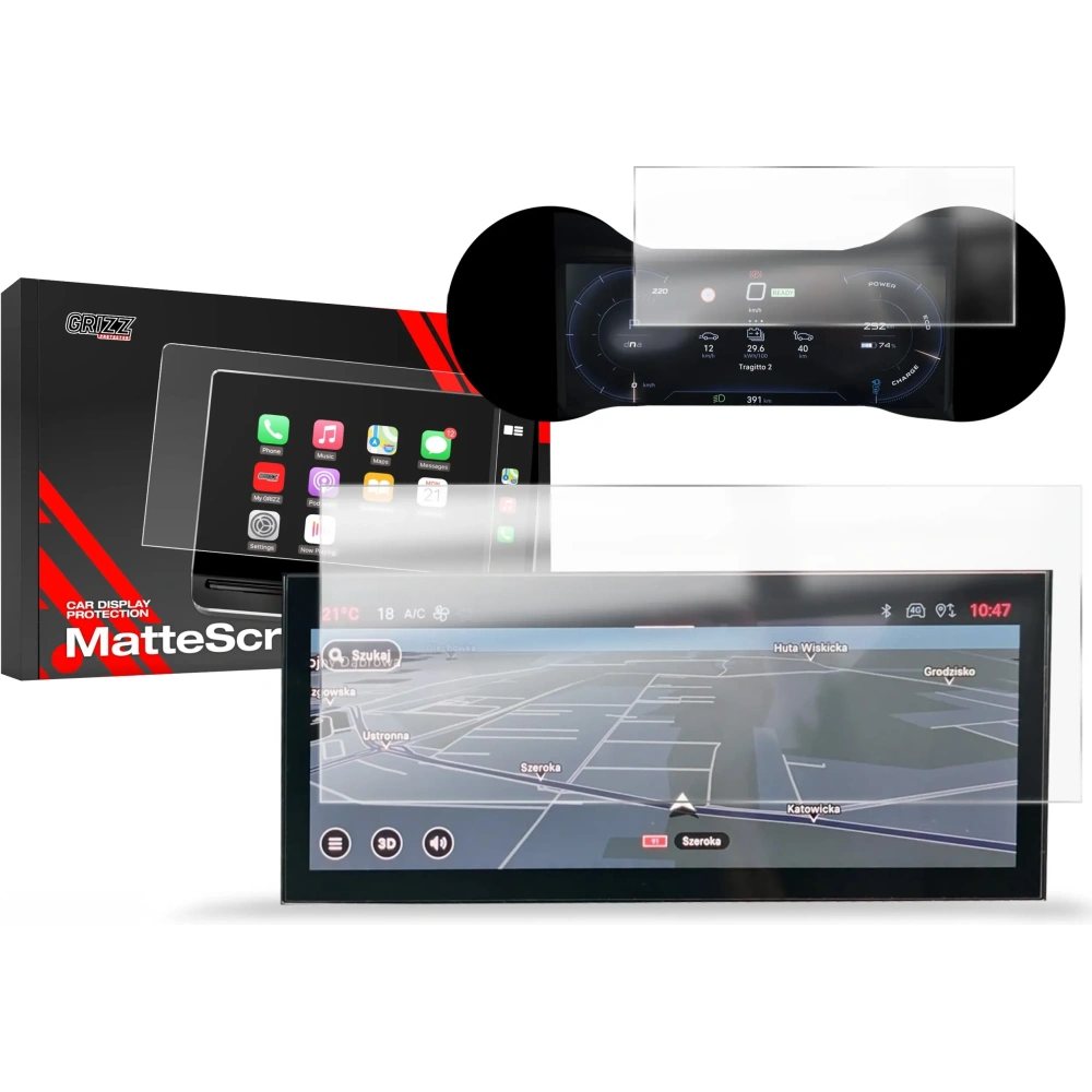 Hurtownia GSM - Matný film GrizzGlass ochrana CarDisplay pro Alfa Romeo Junior 10,25" 2024 [2w1] - GRZ11693 - {ean13} - Hurt