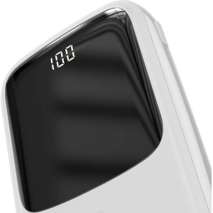 Powerbank Baseus Qpow z kablem Lightning, 10000mAh, 3A, 15W (biały)