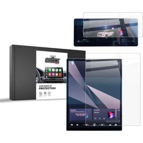 Folia ceramiczna GrizzGlass CarDisplay Protection do Jaecoo J7 EX+ 14,8" 2024-2025 [2w1]