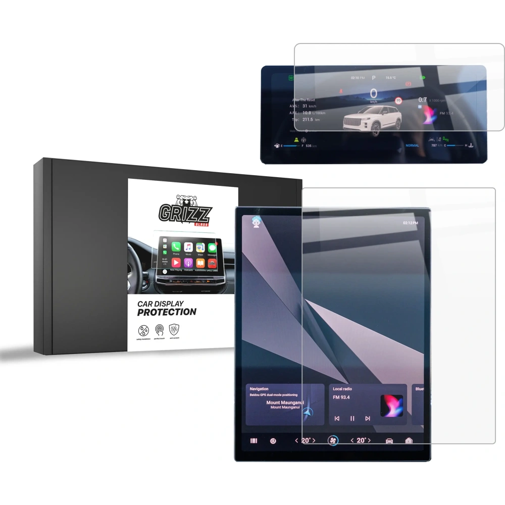 Hurtownia GSM - Protecție pentru Display-ul Auto Ceramic GrizzGlass Jaecoo J7 EX+ 14,8" 2024 [2in1] - GRZ11698 - {ean13} - Hurt
