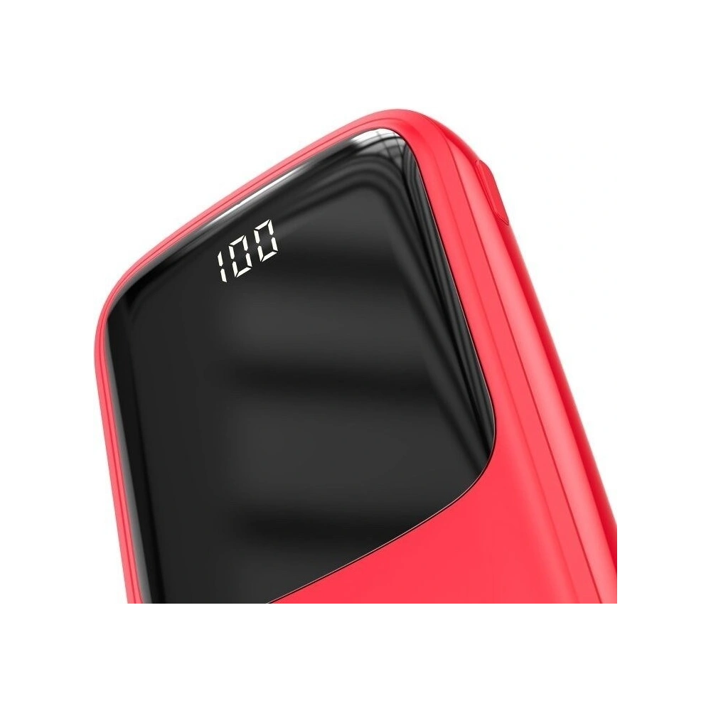 Hurtownia GSM - Powerbank Baseus Qpow z kablem Lightning, 10000mAh, 3A, 15W (czerwony) - BSU1183RED - {ean13} - Hurt