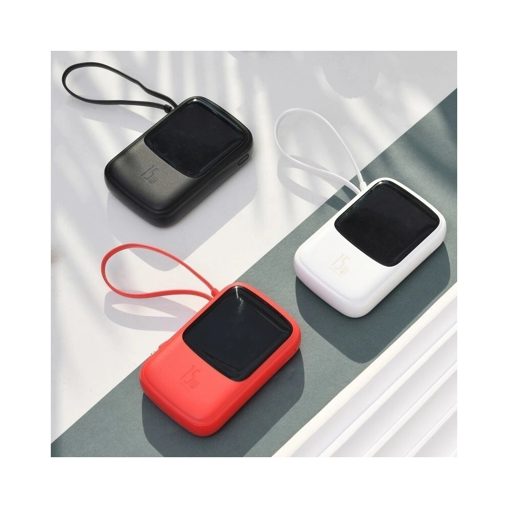 Hurtownia GSM - Powerbank Baseus Qpow z kablem Lightning, 10000mAh, 3A, 15W (czerwony) - BSU1183RED - {ean13} - Hurt