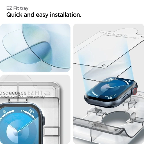 Szkło hybrydowe Spigen Elite Shield Ez Fit Apple Watch 10 / 11 46mm Clear [2 PACK]