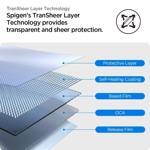 Szkło hybrydowe Spigen Elite Shield Ez Fit Apple Watch 10 / 11 46mm Clear [2 PACK]