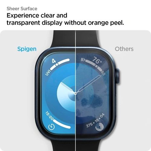 Szkło hybrydowe Spigen Elite Shield Ez Fit Apple Watch 10 / 11 46mm Clear [2 PACK]
