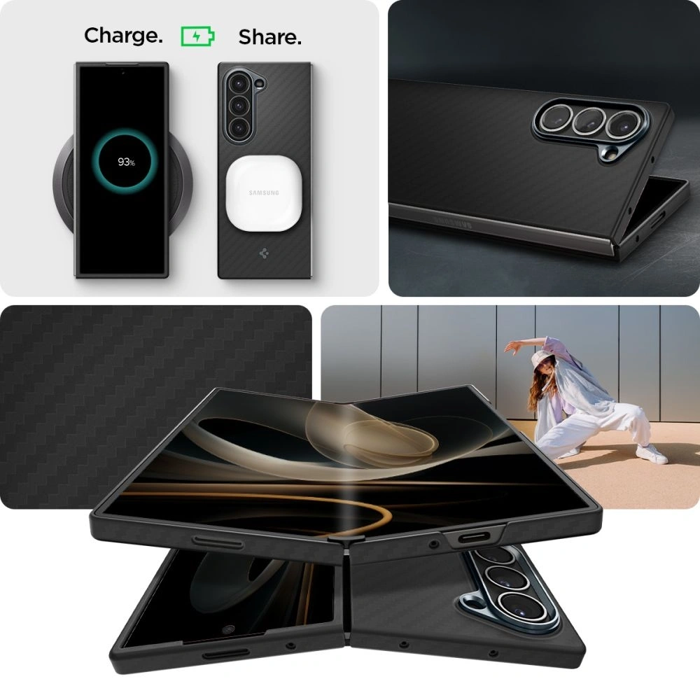 Hurtownia GSM - Spigen Airskin Galaxy Galaxy Z Fold 6 Aramid Fekete - SPN16503 - {ean13} - Hurt