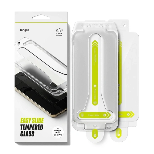 Szkło hartowane Ringke Easy Slide Google Pixel 9 / 9 Pro / 10 / 10 Pro Clear [2 PACK]