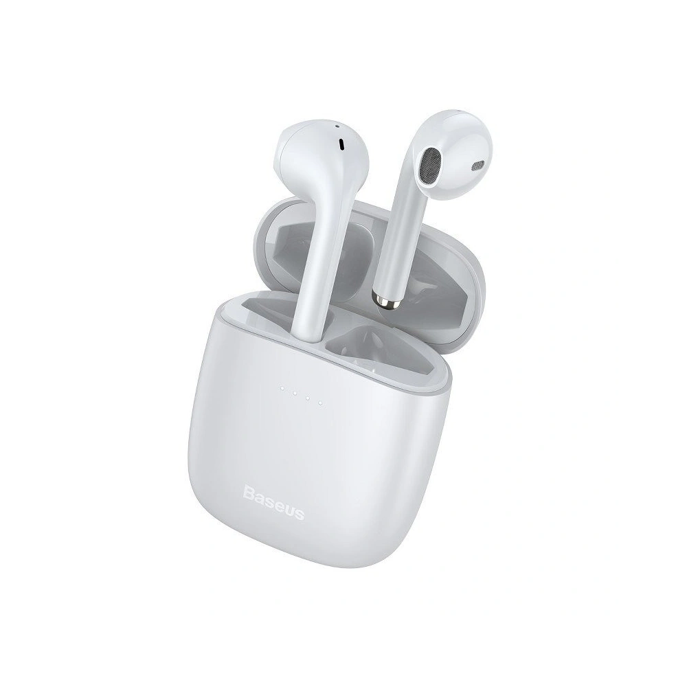 Hurtownia GSM - Bezprzewodowe słuchawki Baseus Encok W04 TWS, Bluetooth 5.0 (białe) - BSU1191WHT - {ean13} - Hurt