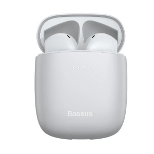 Bezprzewodowe słuchawki Baseus Encok W04 TWS, Bluetooth 5.0 (białe)