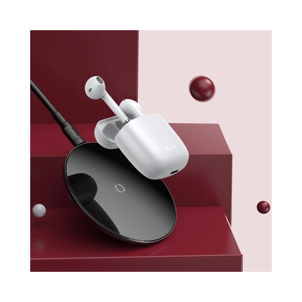 Hurtownia GSM - Bezprzewodowe słuchawki Baseus Encok W04 TWS, Bluetooth 5.0 (białe) - BSU1191WHT - {ean13} - Hurt