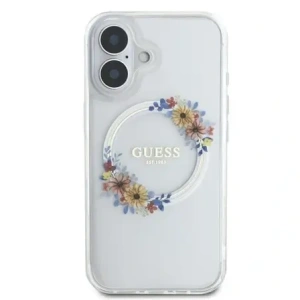 Hurtownia GSM - Guess GUHMP16MHFWFCT Apple iPhone 16 Plus hardcase IML Virágkoszorú MagSafe átlátszó - GUE3638 - {ean13} - Hurt