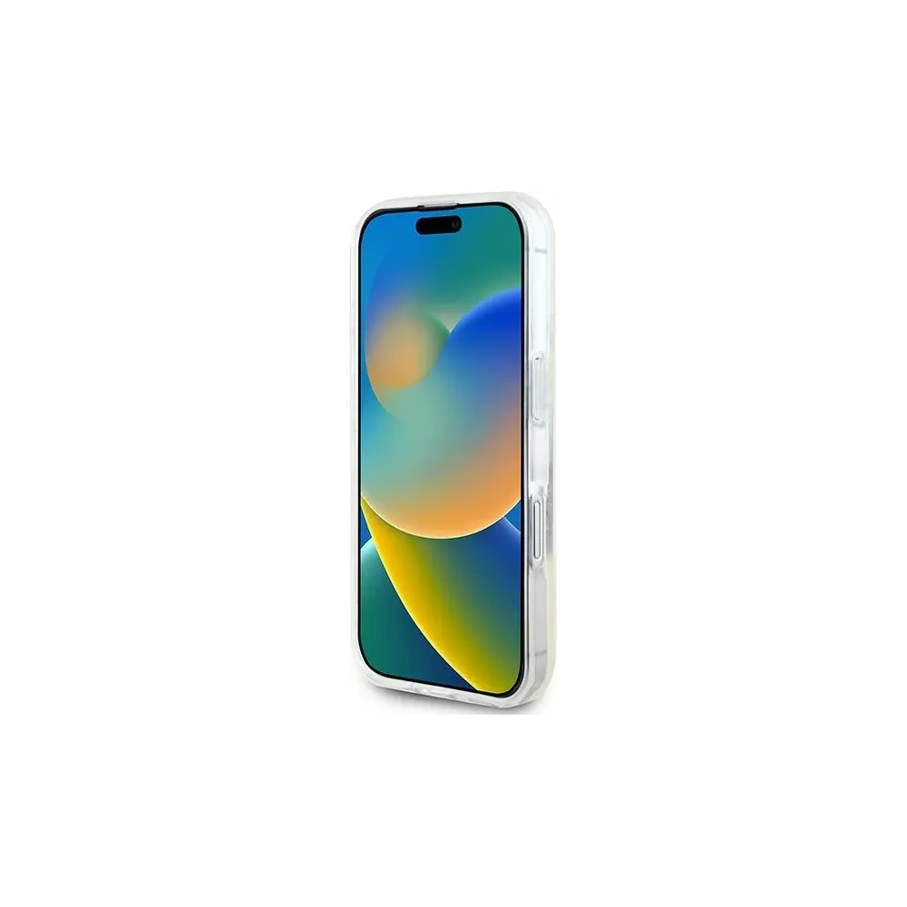 Wholesale Guess GUHMP16MHFWFCT Apple iPhone 16 Plus hardcase IML Flowers Wreath MagSafe transparent - GUE3638 - {ean13} - Hurt