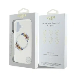Hurtownia GSM - Guess GUHMP16MHFWFCT Apple iPhone 16 Plus hardcase IML Virágkoszorú MagSafe átlátszó - GUE3638 - {ean13} - Hurt