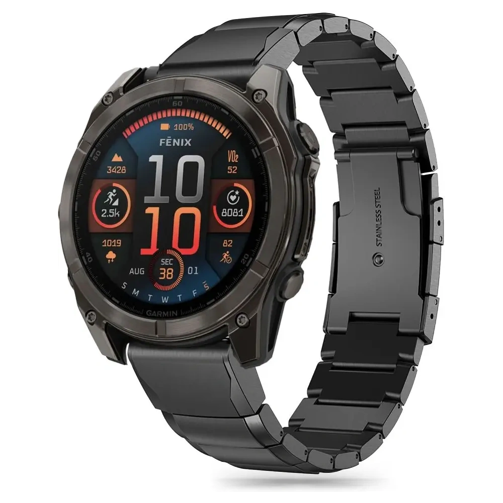 Wholesale Tech-Protect Steelband Garmin Fenix 5x / 5x Plus / 6x / 6x Pro / 7x / 8 51mm Black - THP3314 - {ean13} - Hurt