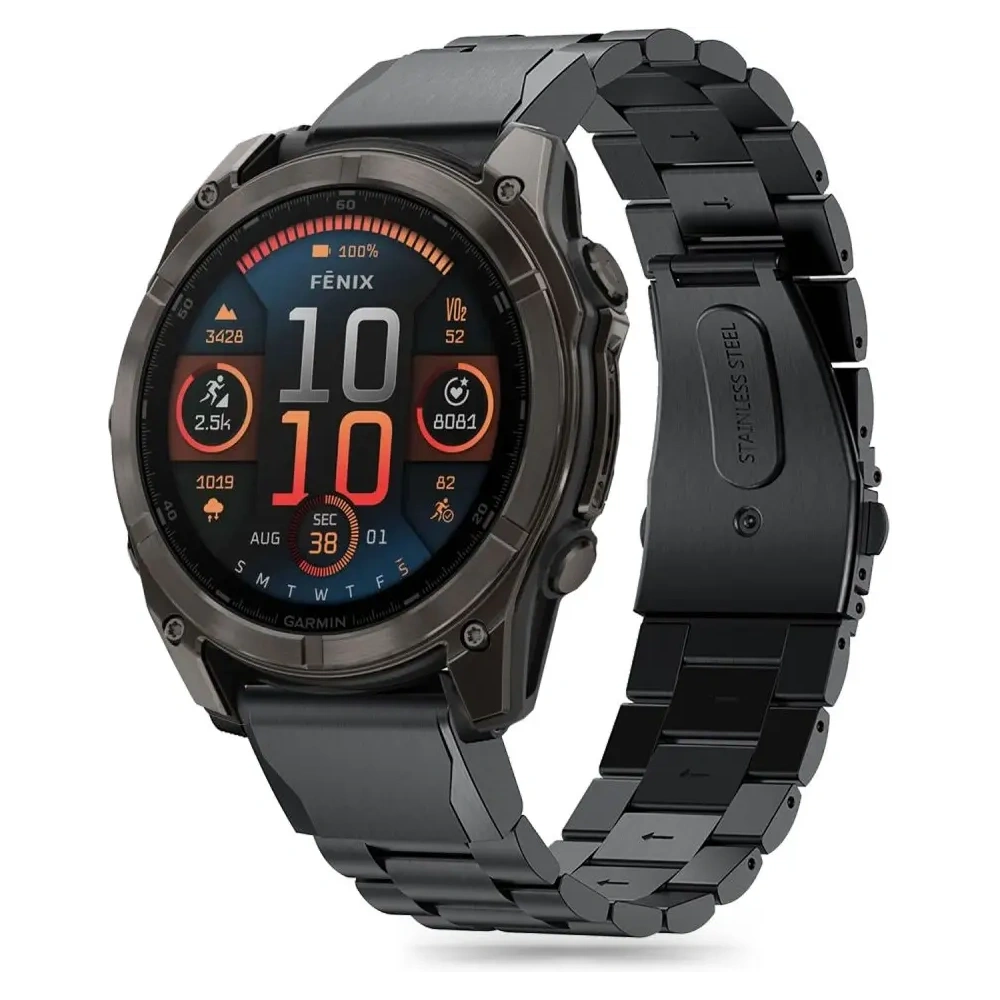 Hurtownia GSM - Náramek Tech-Protect Stainless Garmin Fenix 5 / 6 / 6 Pro / 7 / 8 47mm / E Black - THP3316 - {ean13} - Hurt