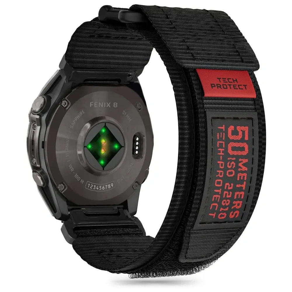 Hurtownia GSM - Pásek Tech-Protect Scout Pro Garmin Fenix 5 / 6 / 6 Pro / 7 / 8 47mm / E Black - THP3317 - {ean13} - Hurt