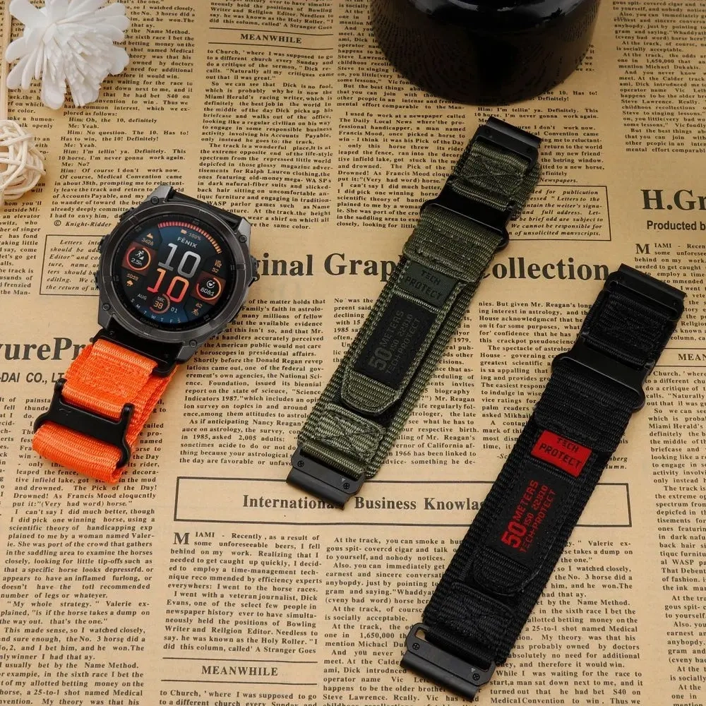 Hurtownia GSM - Pás Tech-Protect Scout Pro Garmin Fenix 5 / 6 / 6 Pro / 7 / 8 47mm / E Military Green - THP3318 - {ean13} - Hurt