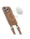 Etui Tech-Protect Magnecklace MagSafe Apple iPhone 15 Pro Chocolate Brown