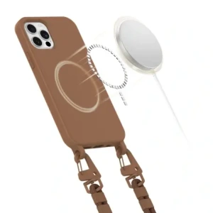 Hurtownia GSM - Etui Tech-Protect Magnecklace MagSafe Apple iPhone 12 / 12 Pro Čokoládově hnědá - THP3332 - {ean13} - Hurt