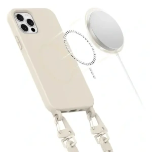 Hurtownia GSM - Etui Tech-Protect Magnecklace MagSafe Apple iPhone 12 / 12 Pro Cosmic Latte - THP3336 - {ean13} - Hurt