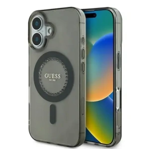 Hurtownia GSM - Guess GUHMP16MPFTDTEK Apple iPhone 16 Plus keménytok IML Ragyogók MagSafe fekete - GUE3639 - {ean13} - Hurt