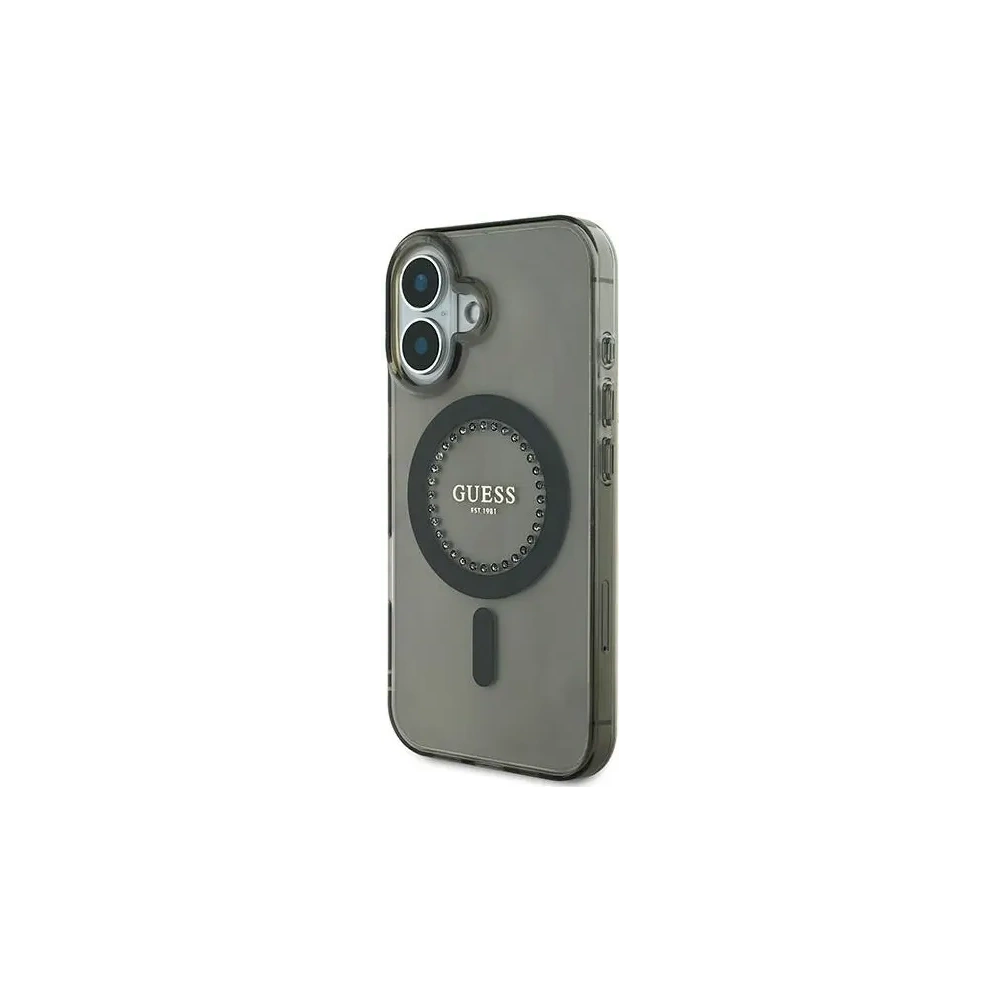 Hurtownia GSM - Etui Guess GUHMP16MPFTDTEK Apple iPhone 16 Plus hardcase IML Rhinestones MagSafe černý/black - GUE3639 - {ean13} - Hurt
