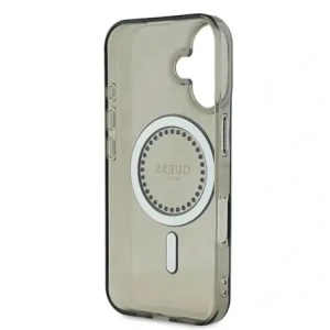 Wholesale Guess GUHMP16MPFTDTEK Apple iPhone 16 Plus hardcase IML Rhinestones MagSafe black - GUE3639 - {ean13} - Hurt